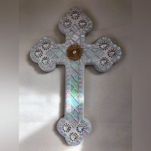 Handcrafted mosaic cross by Seller